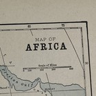 Antique 1905 Map Of Africa 13 5   x11   