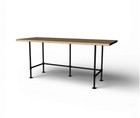 Industrial Pipe Desk Base Parts Kit- 3 4    Pipe X 54  Long X 24  Wide X 40  Tall