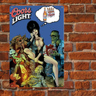 Elvira Coors Light Beer Metal Sign    classic Bar   Man Cave Decor Metal Wall Art