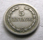 Dominican Republic Km5 5 Centavos 1877 Vf
