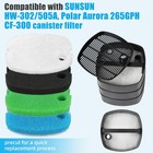 Replacement Canister Filter Pads For Sunsun Hw-302 Aquarium Media Sponge