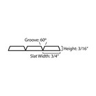 Outwater Unfinished Tambour Sheet W 3 4  60   Groove Flat Slat-color size Options
