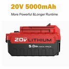 For Porter Cable 5000mah 20v Lithium Battery Max Pcc680l Pcc685l 5 0ah Cordless
