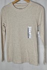 Time And Tru Top Oatmeal Waffle Knit Thermal Long Sleeve Shirt Xs M L Or Xl