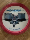 Two -vintage Excalibur Hotel   Casino Las Vegas Nevada 13  Metal Cocktail Trays