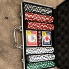 Bicycle 300pc Poker Chip Set W  Aluminum Case  Playing Cards   Dice
