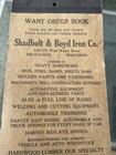 Vintage 1930s Shadbolt   Boyd Iron Co Memo Booklet Blacksmith Auto Milwaukee Wi