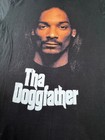 Snoop Dogg Death Row Records T Shirt Tha Doggfather Mens L Black Rap Tee