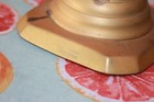 Pair Of 19th Century Antique English Brass Push Up Candlesticks 11  Tall