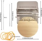 Rumexeng Small Weaving Loom  Wooden Speedweve Darning Loom Type Weave Tool  Conv