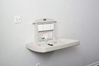 Rubbermaid Commercial 781888 Sturdy Station 2 Baby Changing Table - Platinum New