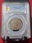 1723 Woods Hibernia  Half Penny   1 2p Pcgs Xf45  King George I          mf-4195