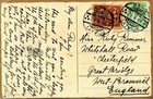 Latvia 1928 Greetings Postcard To England W riga  p  Cancel