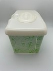 Vintage Huggies Baby Wipes Container Green Leaves Pop Up Tub Refillable Usa C