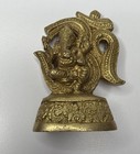 Mini Ganesha Statue Brass Seated Ganesh   Om Statue Hindu Elephant Statue