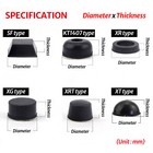 Black Rubber Feet  Large Self Adhesive  Stick On Bumpers Silicone Furniture Pads