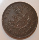 1857 Bank Of Upper Canada Half Penny Token Lot 110