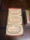 Vintage Nos Pears Transparent Soap Gift Box Set - Unused Case Of 3 - England