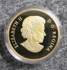 2014 Canada  20 Gold Plated Silver Proof Coin - Bald Eagle