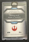 2024 Topps Star Wars Chrome Black - Wicket - Warwick Davis Orange Auto   d 25