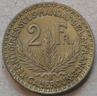 Cameroon 1924 2 Francs Xf As Pictured