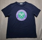 Wimbledon The Championships Tennis Official Navy Blue T-shirt Size Xl