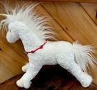 Douglas White Unicorn Plush Red Rosebud Roses Garland Collar Stuffed Animal New