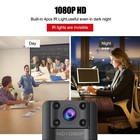 Upgraded Body Camera Pro With Audio And Auto Video Night Vision Wifi Camcorder