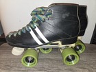 Mens Vintage Sure Grip Roller Skates With Laser Plates Size 10 Excellent   