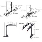 Vevor 2 4 Bike Rack Hitch Mount Folding 80-160 Lbs Bicycle Carrier Car Truck Suv