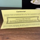 Vintage Centennial Ball Point Pen And Mechanical Pencil Set Gold Tone Box Writes