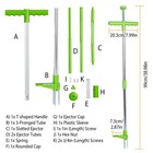 3 Claws Weed Puller Twister Stand Up Root Removal Hand Tool Remover Aluminum