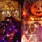 20 50 100 Battery Operated Copper Wire Led Fairy String Lights Christmas Wedding