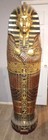 75  Life Size Egyptian Pharaoh Tutankhamun King Tut Sarcophagus Display Cabinet
