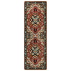Traditional Oriental Runner Rug 2x6 Non Slip Red Hallway Runner Rug Laund