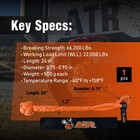 Atr Soft Shackle 66 200 Lb     Heavy Duty Tow Recovery Rope W  Sleeve