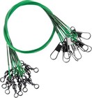 50pcs Fishing Leaders  Fish Line Stainless Steel Wire With Swivels Snap  High   