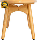 Coastal Decorative Surfboard Coffee Table Stripe Overlaid On Natural Wood