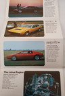 2 X Lotus Range 1970 s Uk Market Foldout Sales Brochures - Classic Cars - Racing