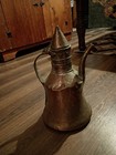 Antique vintage Large Hand Hammered Turkish Copper Tea Coffee Pot 13    Decor read