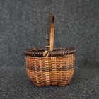 Wicker Rattan Small Storage Basket With Handle Woven Handmade  read