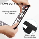 1 Pair Metal Book Ends Heavy Duty Decorative Bookends Nonskid Holder Black