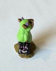 Wee Forest Folk M-061 Little Devil  ap  Folktoberfest 2004 Devil Mouse In Green