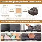 Giant Bean Bag Chair For Adults  Teens And Kids  Cozy Fluffy Large Charcoal