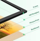 Shatter Resistant Plexiglass Picture Frame Wall Poster Gallery Home Decor