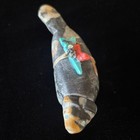 Badger Fetish Carving Stone Animal Arrowhead Figurine Zuni-style Folk Art Bundle