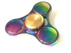 Rainbow Metal Fidget Spinner Oil Slick Toys Kids Adults Boys Girls Adhd Edc 3 Oz