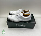 New Footjoy Myjoys Icon Series White white Men s Golf Shoes Size Us 8 5