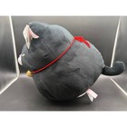 Amuse Hige Manjyu Black Cat Plush 16    Wide Japan Kawaii Grumpy Stuffed Cat W tag