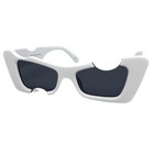 Classic Elegant Vintage Retro Modern Cat Eye Style Sun Glasses Funky White Frame